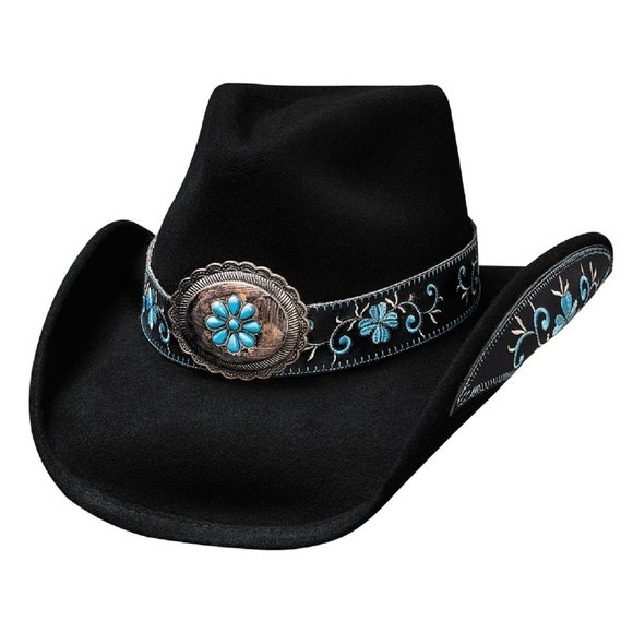 Bullhide Women's All For Good Wool Cowboy Hat Black X-large💓